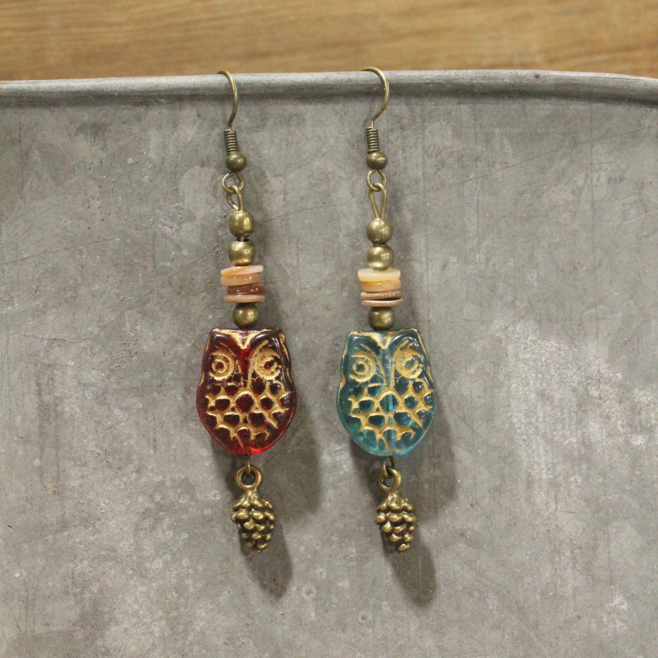 Czech Out These Hooters Dangle Drop Earrings