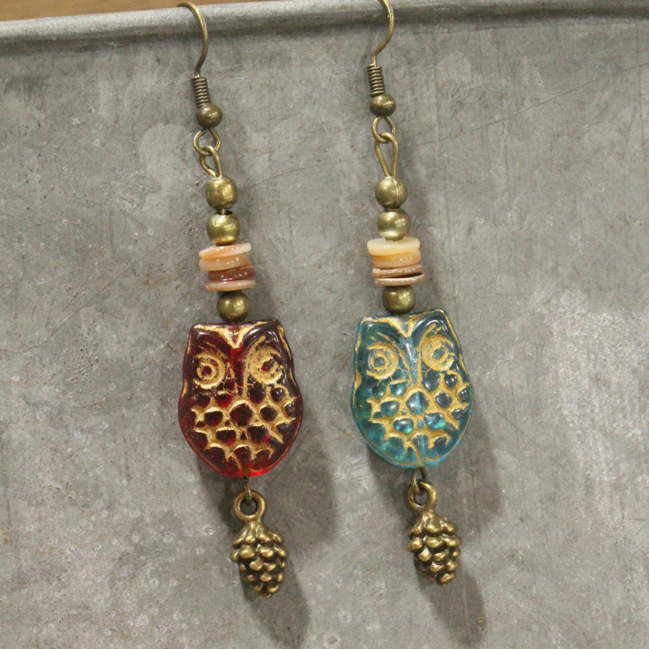 Czech Out These Hooters Dangle Drop Earrings