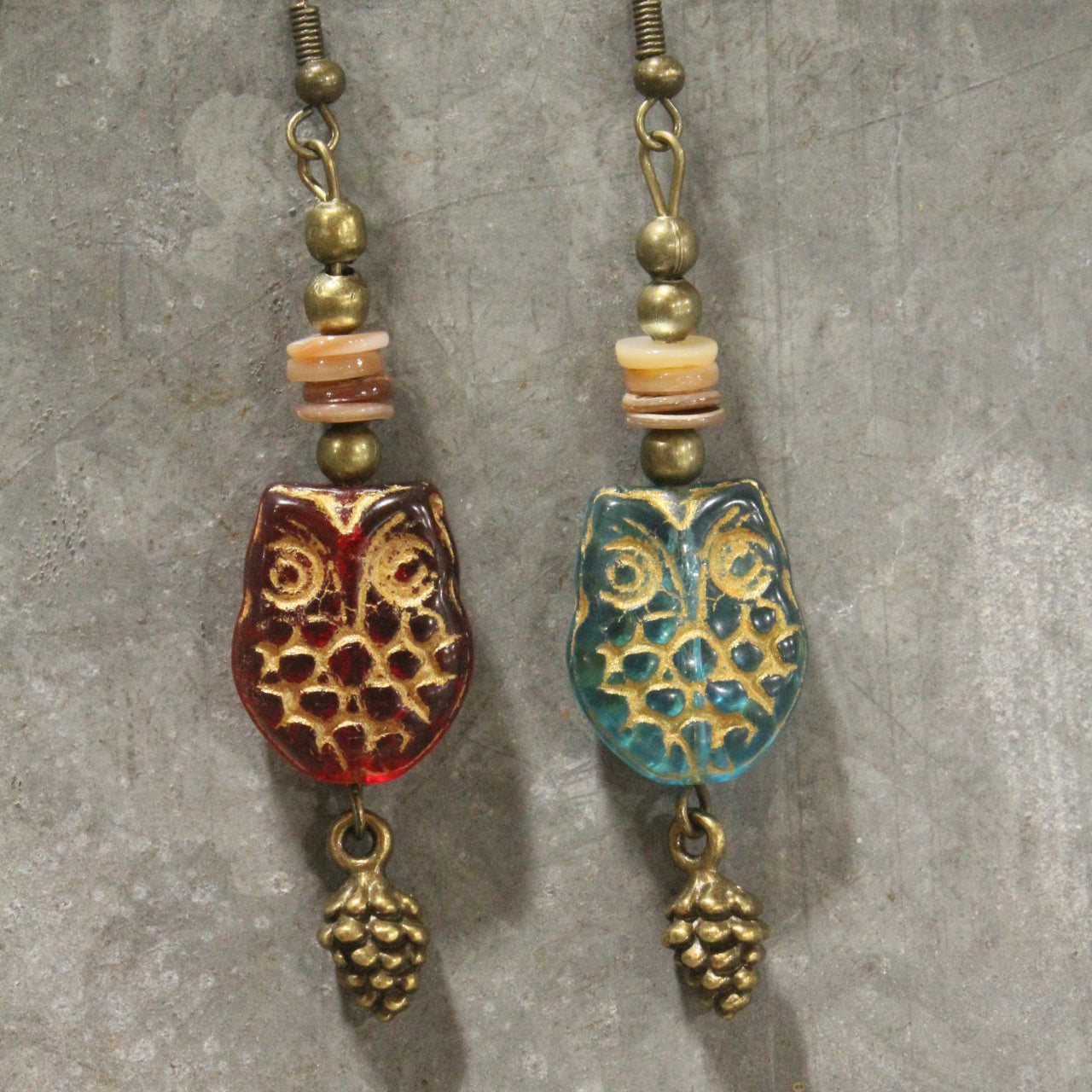 Czech Out These Hooters Dangle Drop Earrings