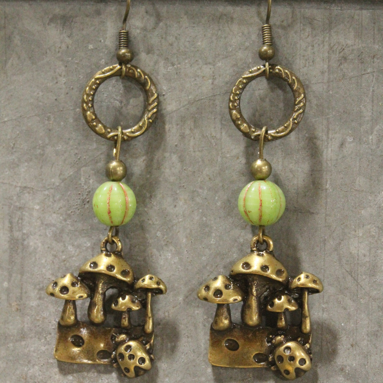 Mushroom Season Dangle Drop Earrings