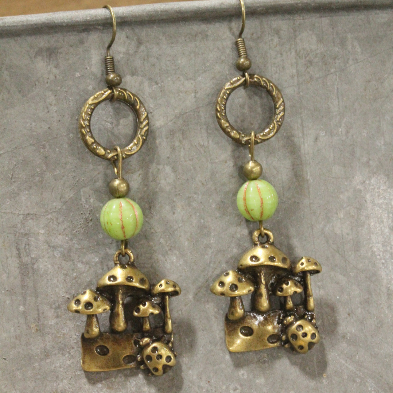 Mushroom Season Dangle Drop Earrings
