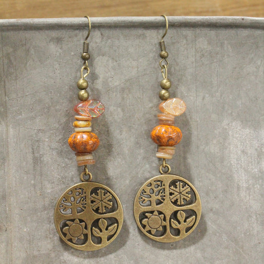 Four Seasons Dangle Drop Earrings