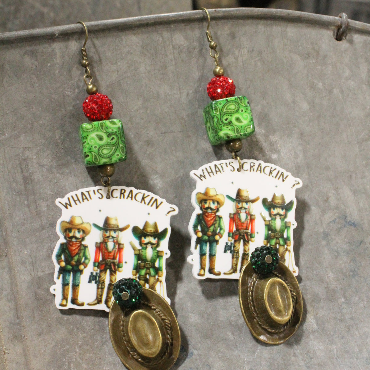 What's Crackin Nutcracker Dangle Earrings