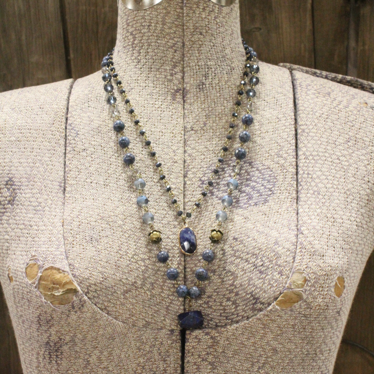 Passionate About Boho Lapis Lazuli Layered Necklace