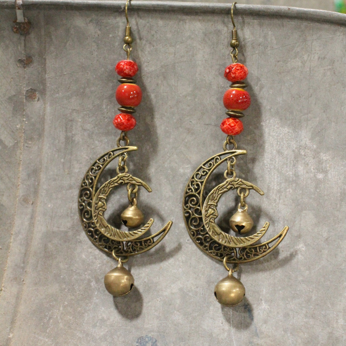 Over The Moon Dangle Earrings