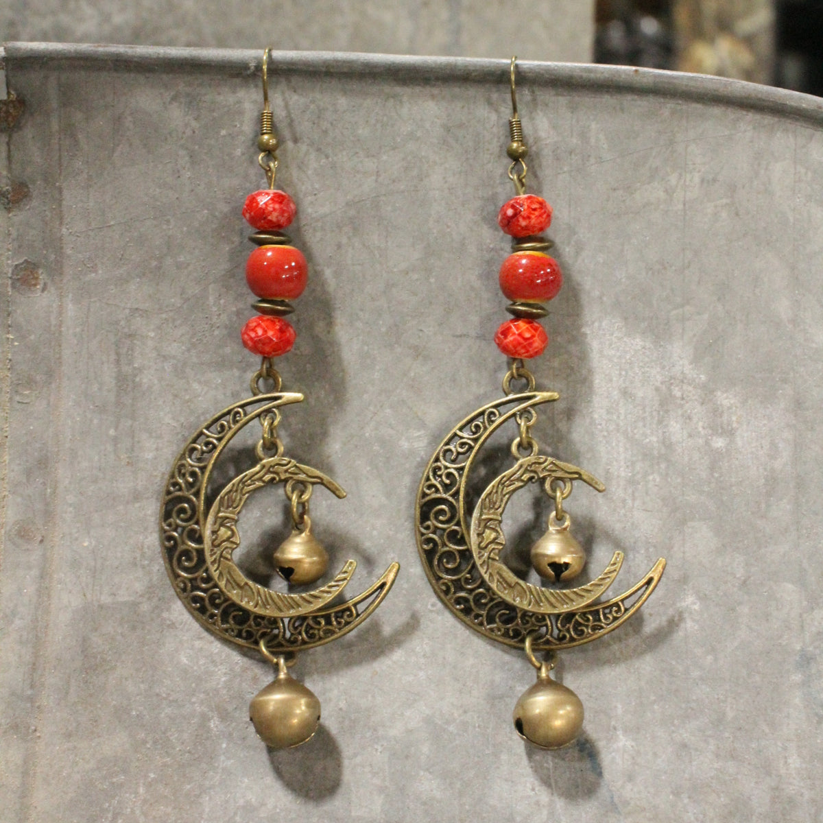 Over The Moon Dangle Earrings