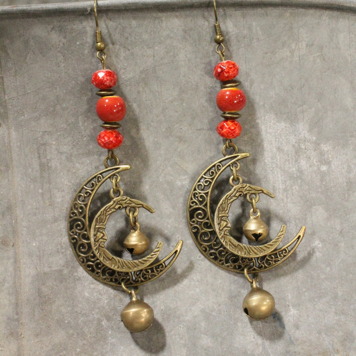 Over The Moon Dangle Earrings