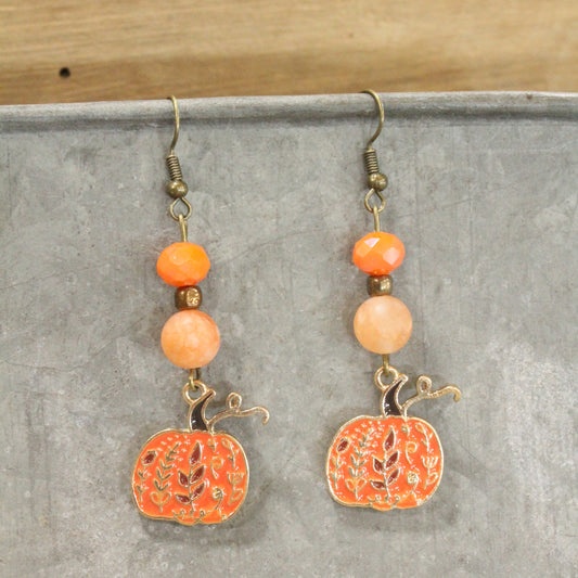Pumpkin Patch Drop Earrings