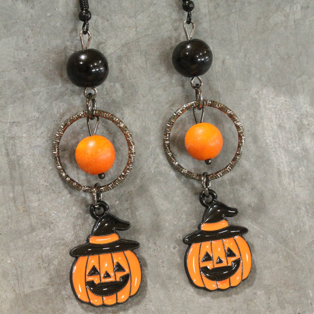 Trick Or Treat Jack Dangle Drop Earrings