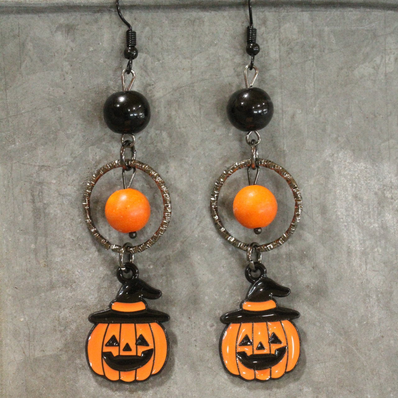 Trick Or Treat Jack Dangle Drop Earrings