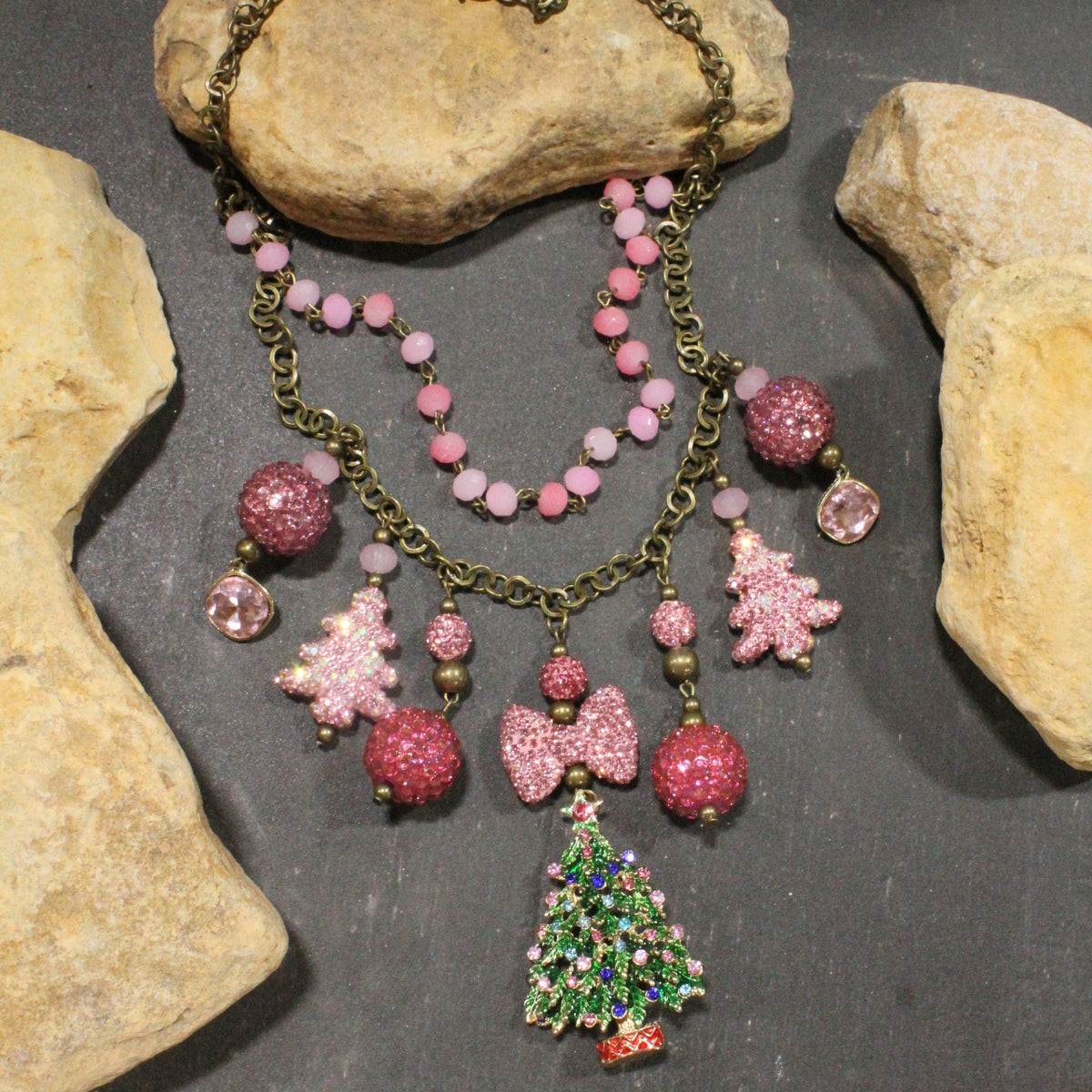 Trimming The Tree Charm'd Necklace