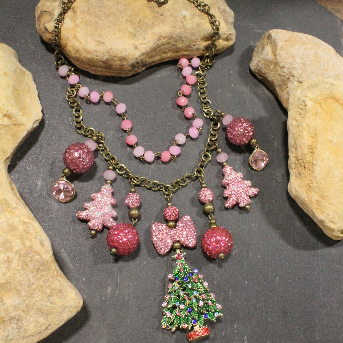 Trimming The Tree Charm'd Necklace