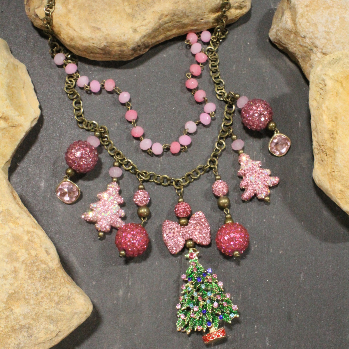 Trimming The Tree Charm'd Necklace