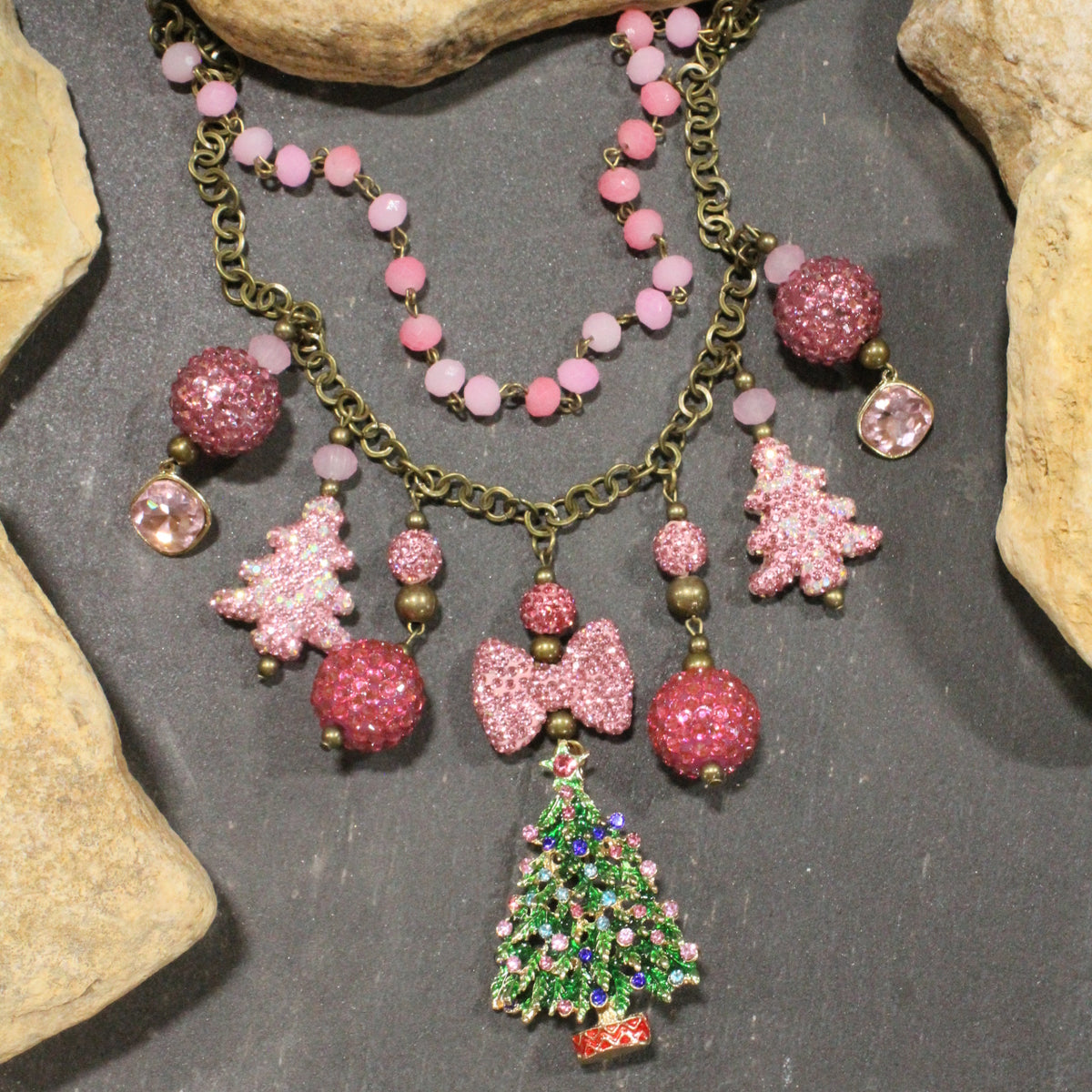 Trimming The Tree Charm'd Necklace