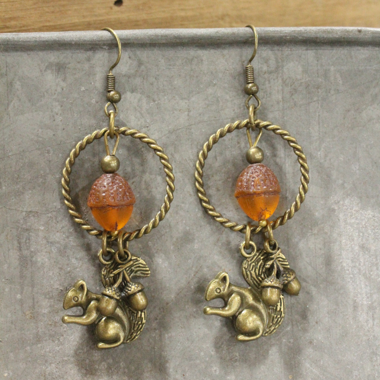 No Squireling Around Dangle Earrings