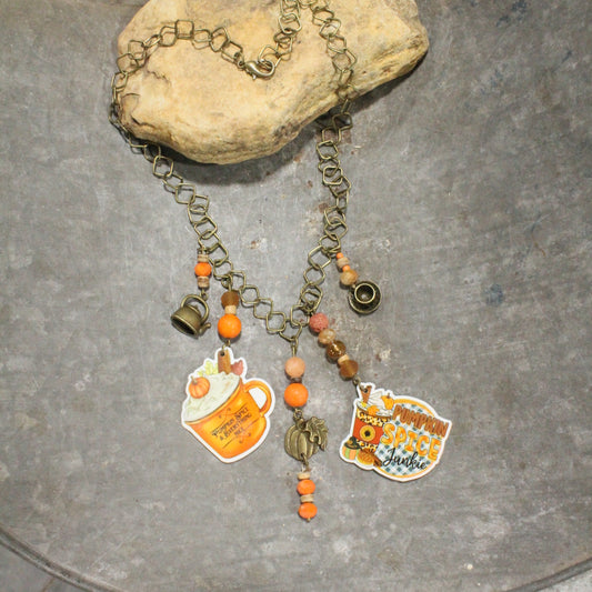 Pumpkin Spice & Everything Nice Charm'd Necklace