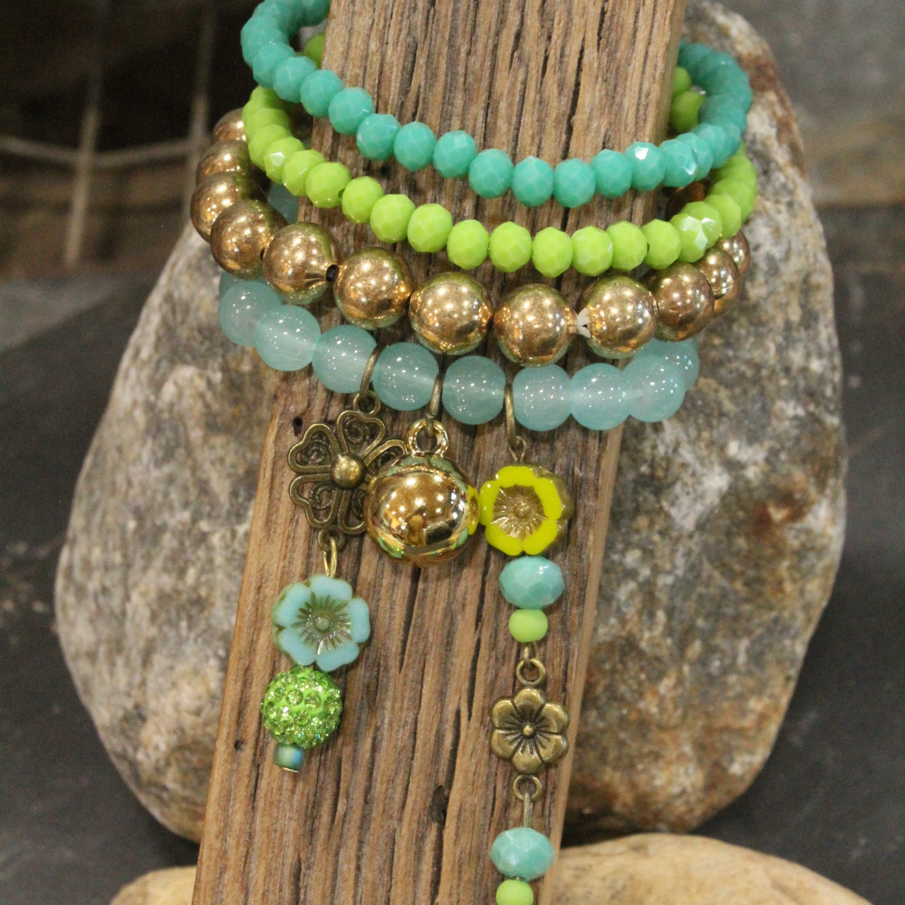Graceful As A Hummingbird Bracelet Set