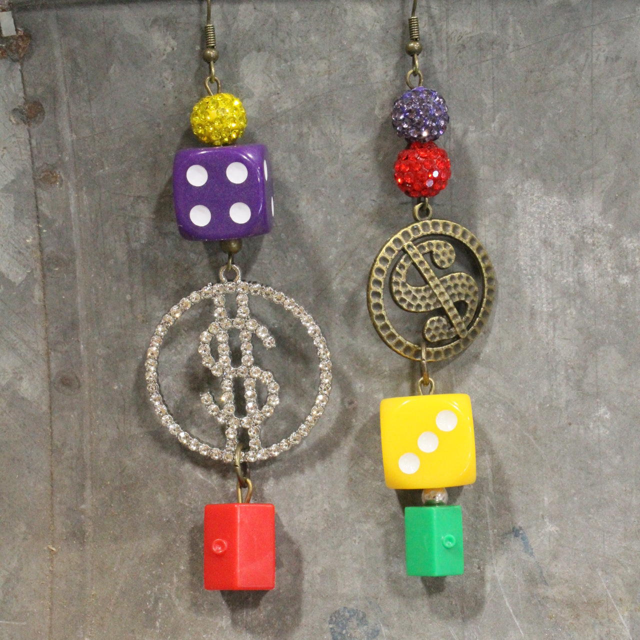 Do Not Pass Go Monopoly Dangle Drop Earrings