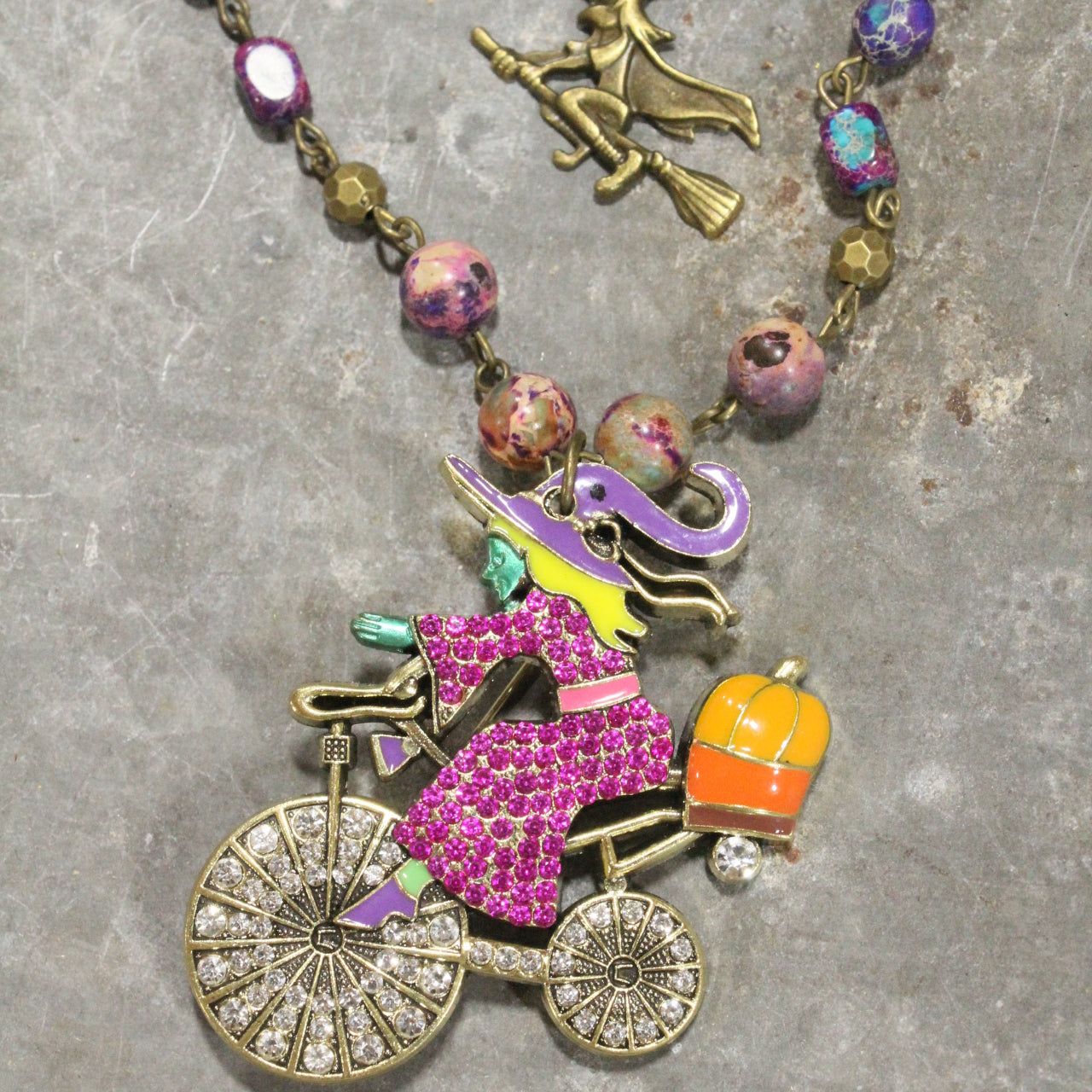 Purple Passion Witch Layered Necklace