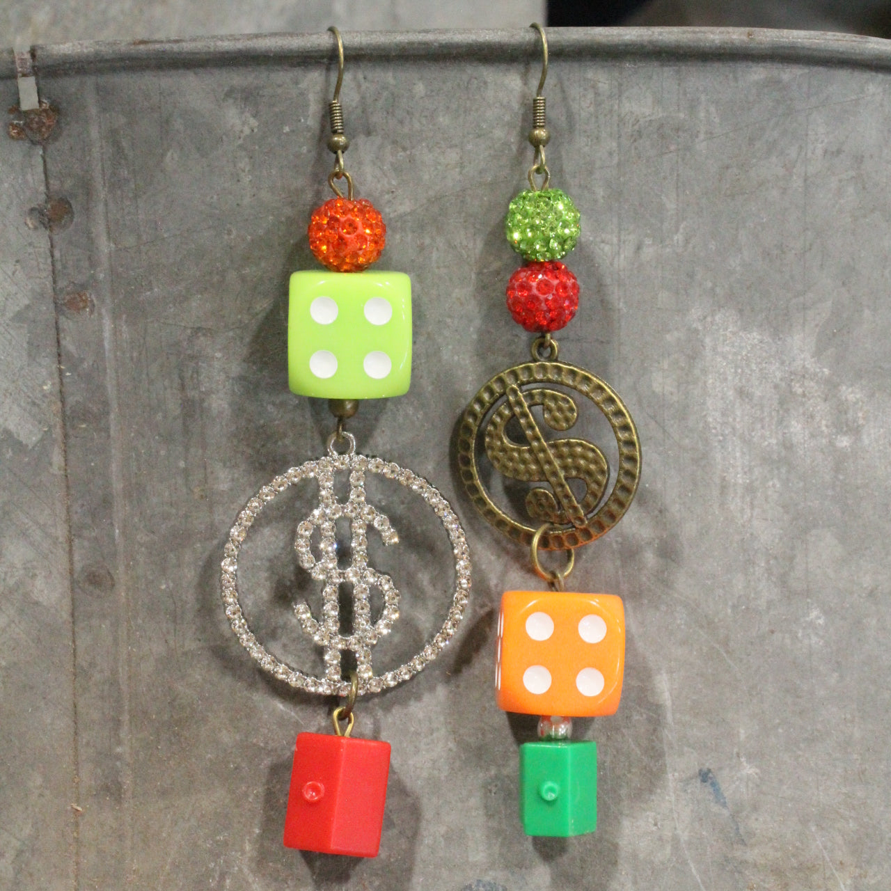 Do Not Pass Go Monopoly Dangle Drop Earrings
