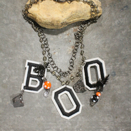 BOO To You Scaredy Cat Layered Necklace