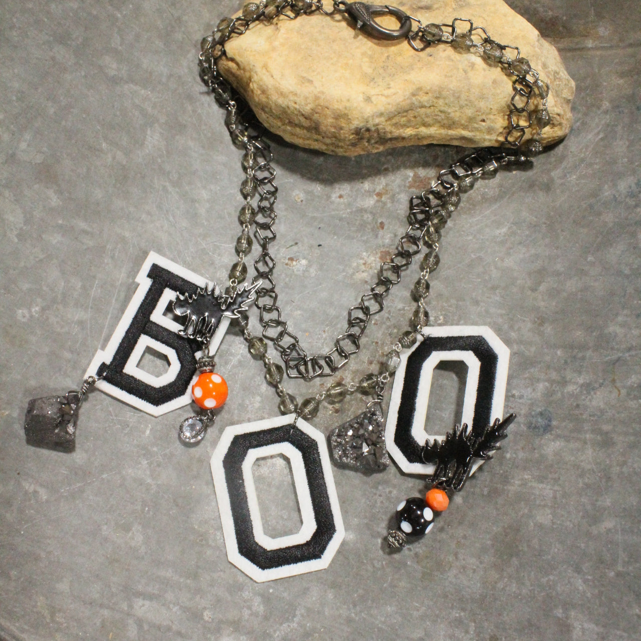 BOO To You Scaredy Cat Layered Necklace
