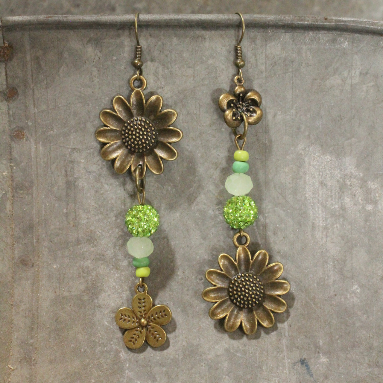 Waking Up With Flowers Dangle Earrings