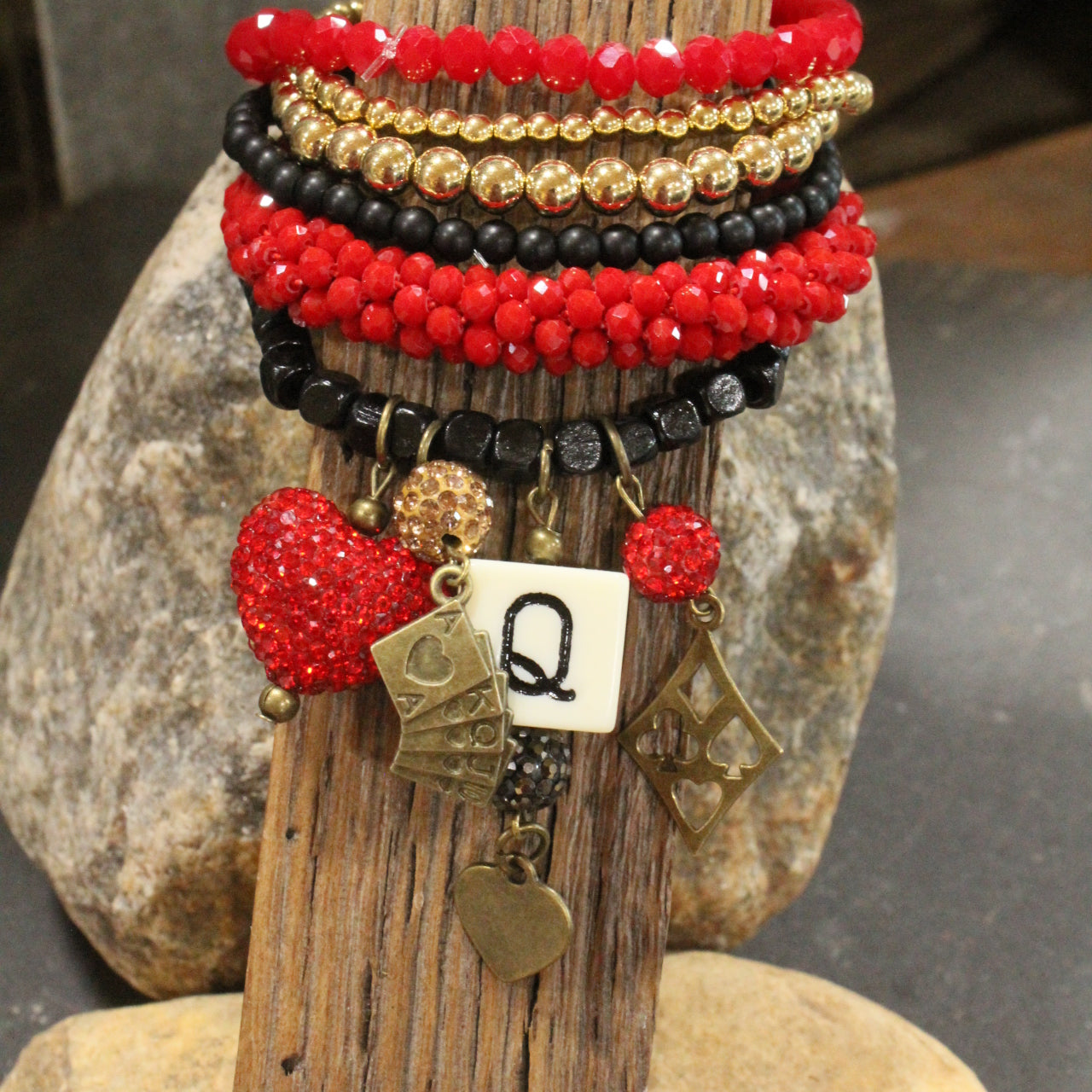 Queen Of Heart Charm’d Bracelet Set