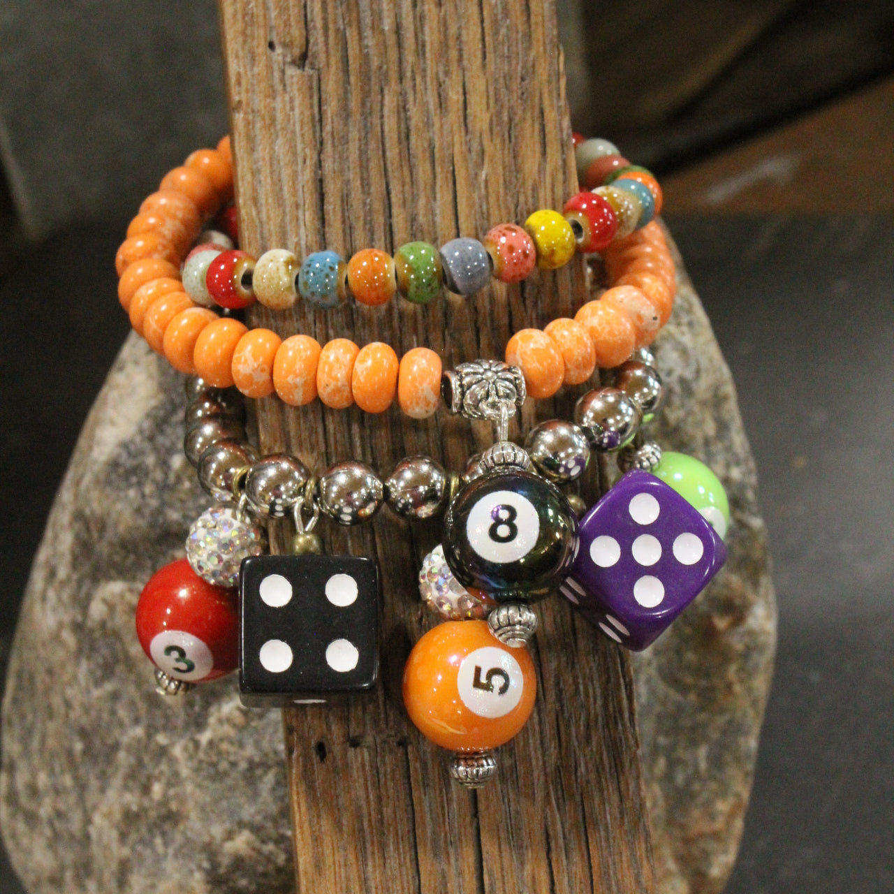 Game Of Pool Charm’d Bracelet Set