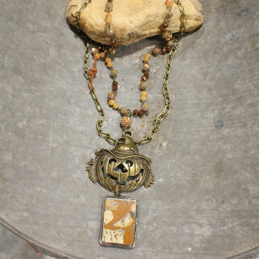 Falling For This Scarecrow Layered Necklace