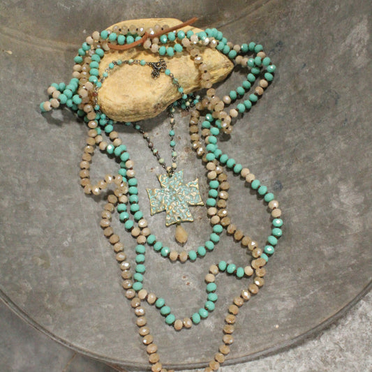 God Speed Cross Layered Necklace