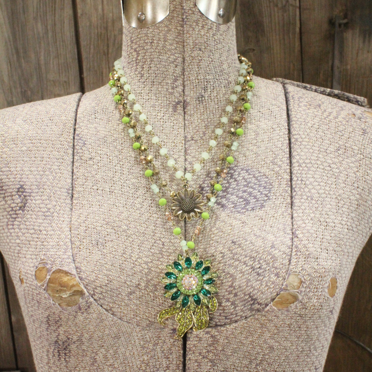 Waking Up With Flowers Layered Necklace