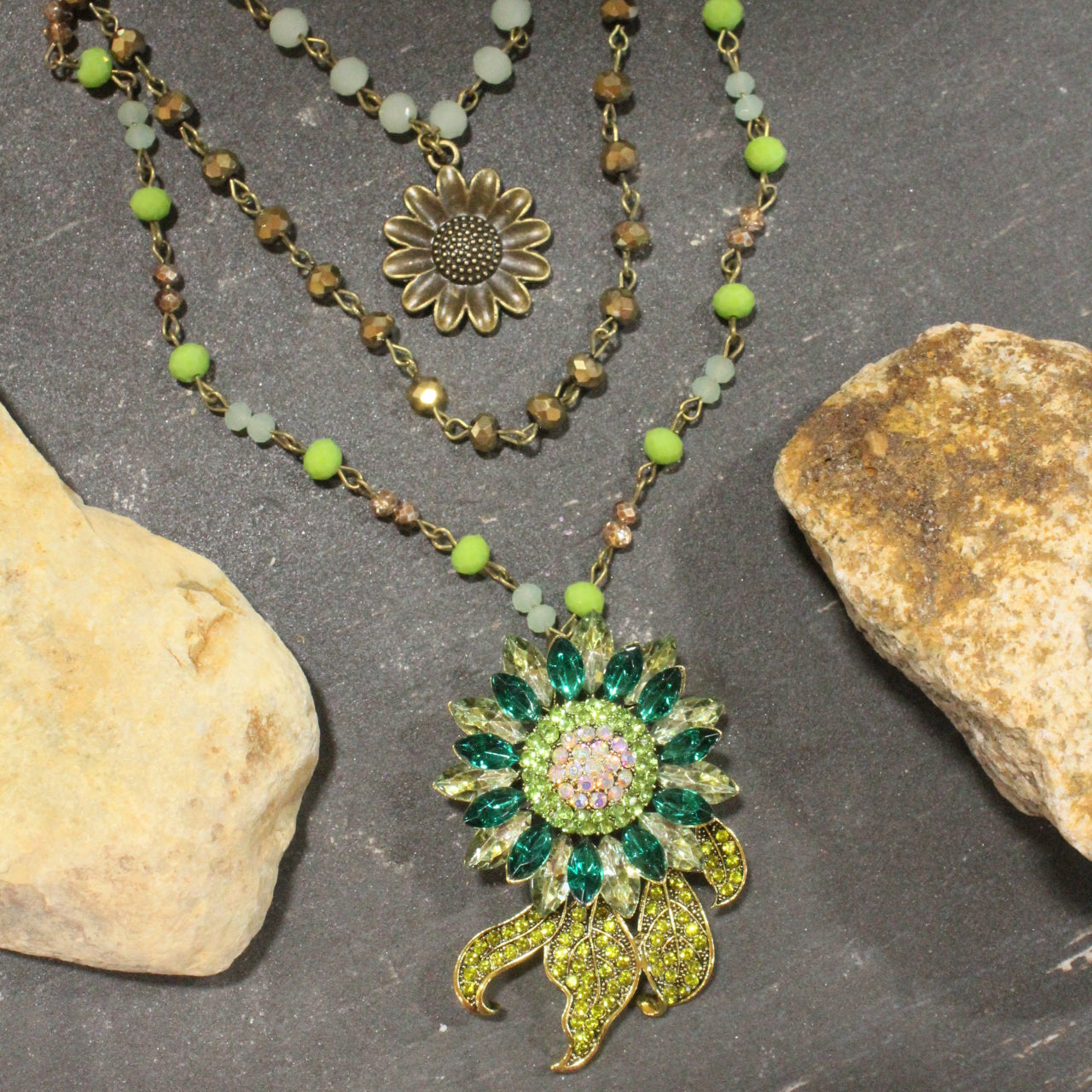 Waking Up With Flowers Layered Necklace