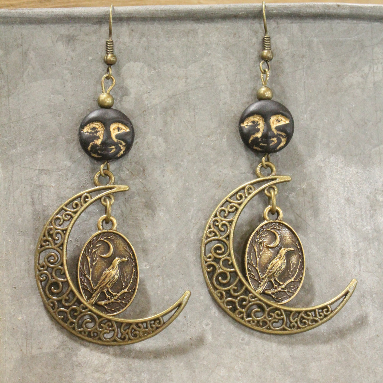 I See The Moon Dangle Drop Earrings