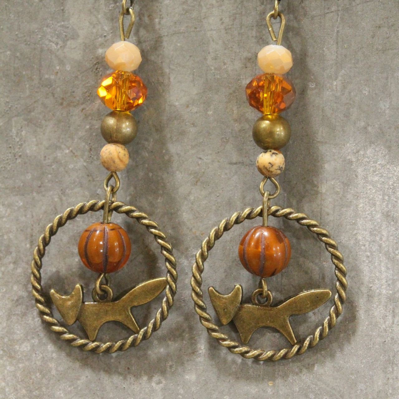 Getting A Little Foxy Dangle Drop Earrings