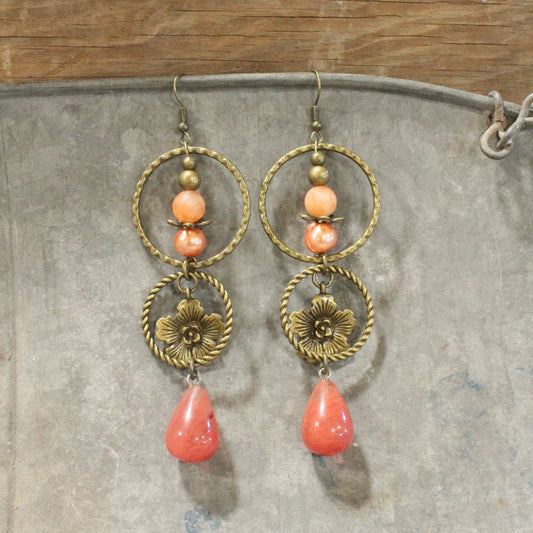 Hop To It Bunny Blush Dangle Earrings