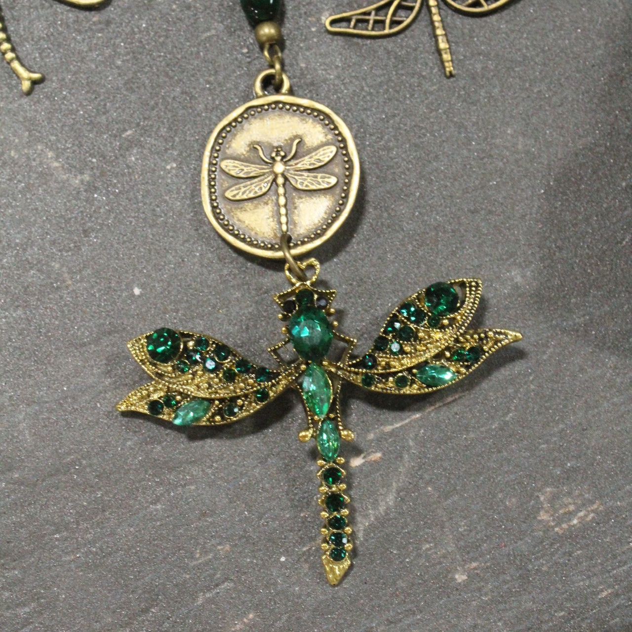 Keep Flying Dragonfly Charm'd Necklace
