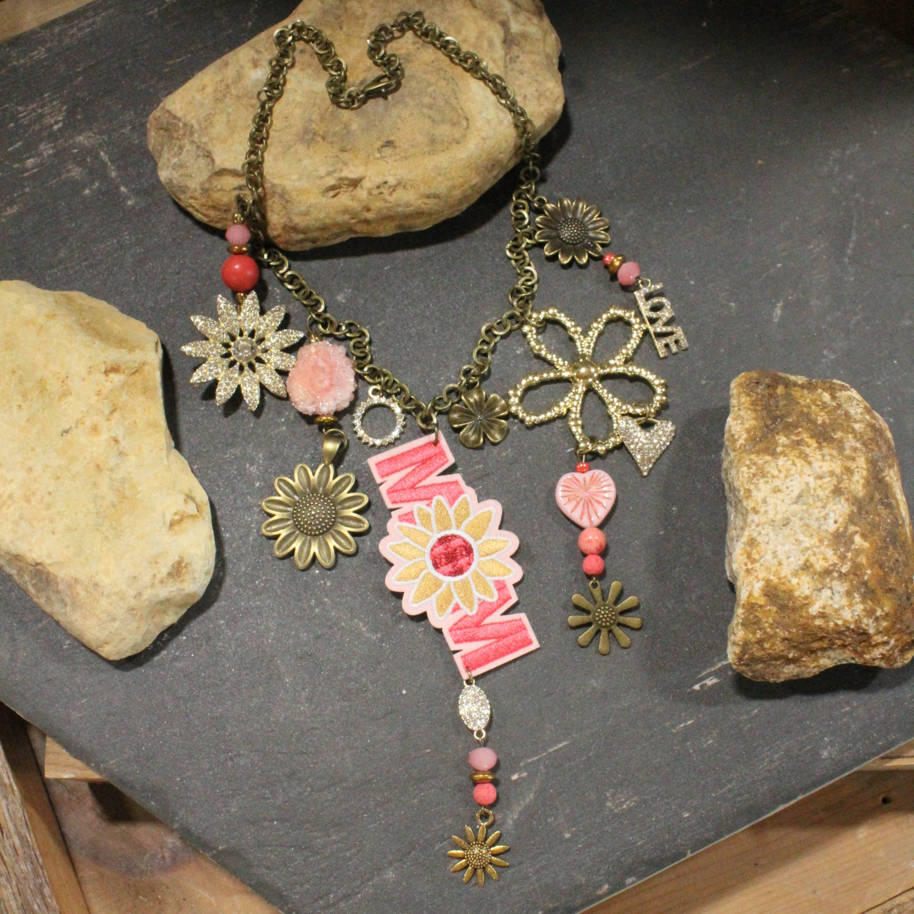 Flower Mom Charm'd Necklace