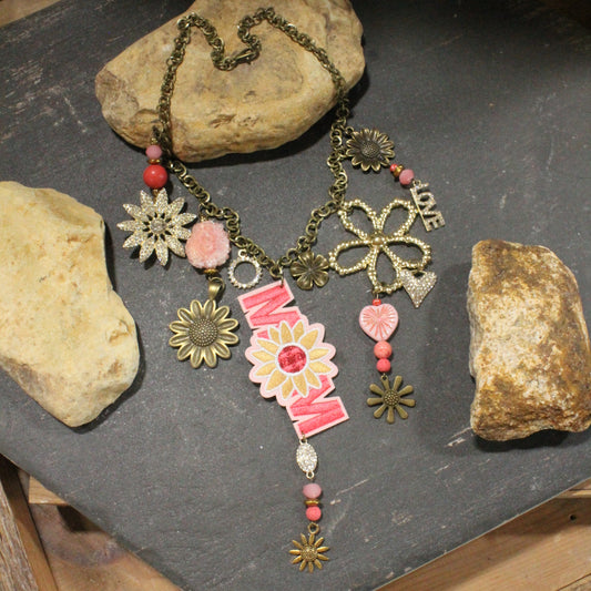 Flower Mom Charm'd Necklace