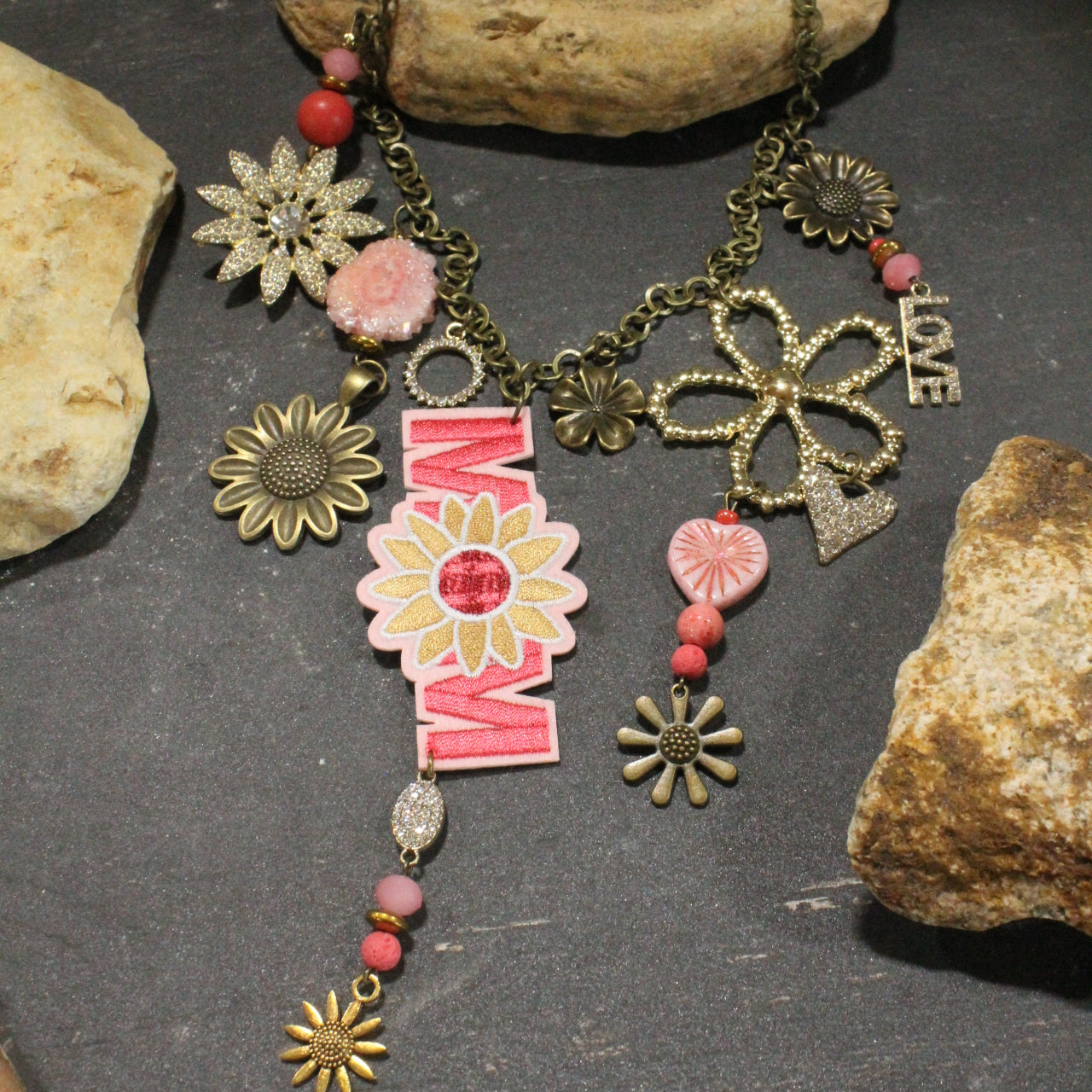Flower Mom Charm'd Necklace