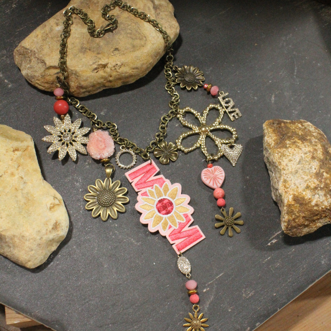 Flower Mom Charm'd Necklace