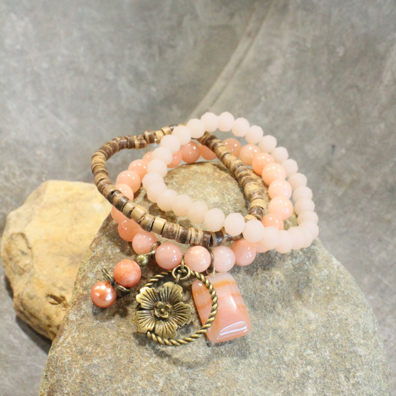 Hop To It Bunny Blush Bracelet Set