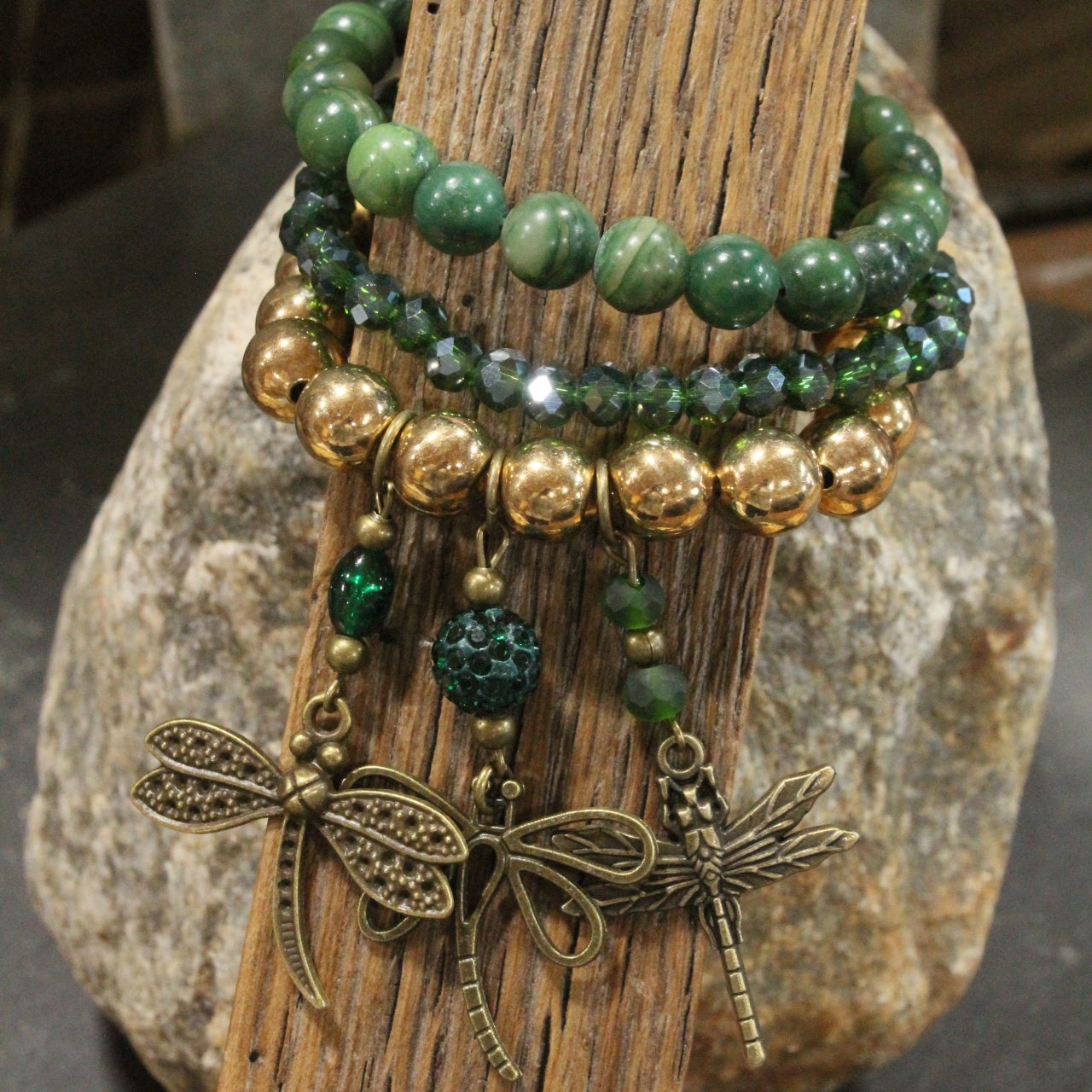 Keep Flying Dragonfly Charm'd Bracelet Set
