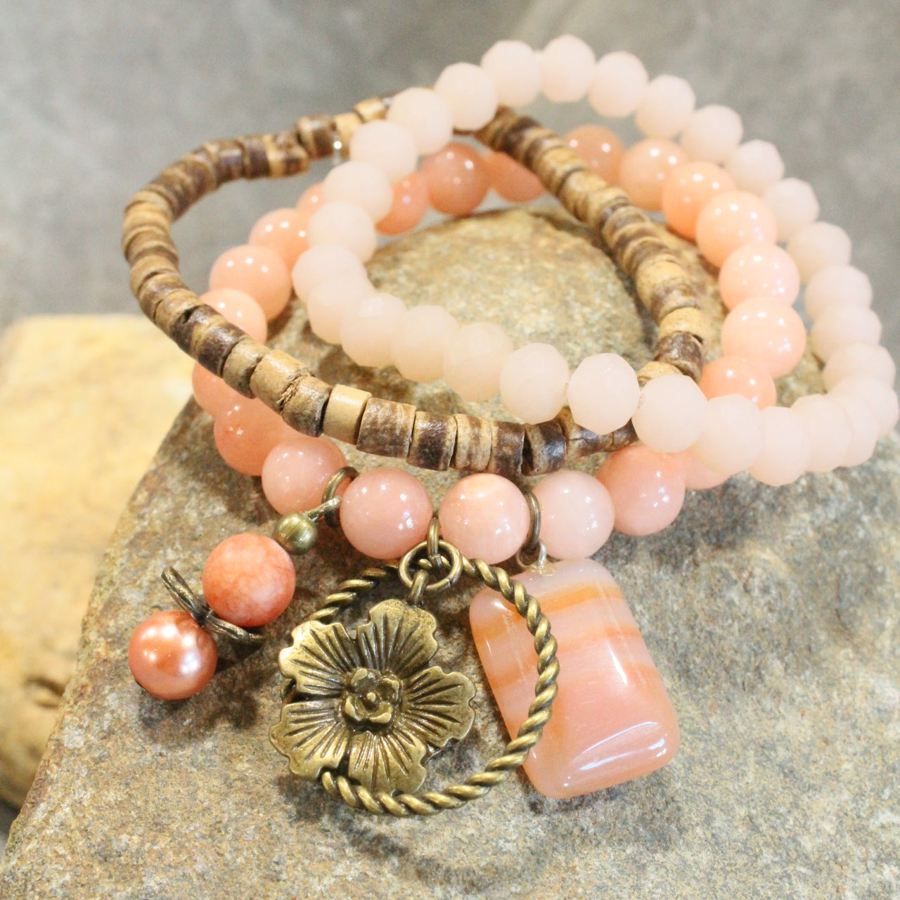 Hop To It Bunny Blush Bracelet Set