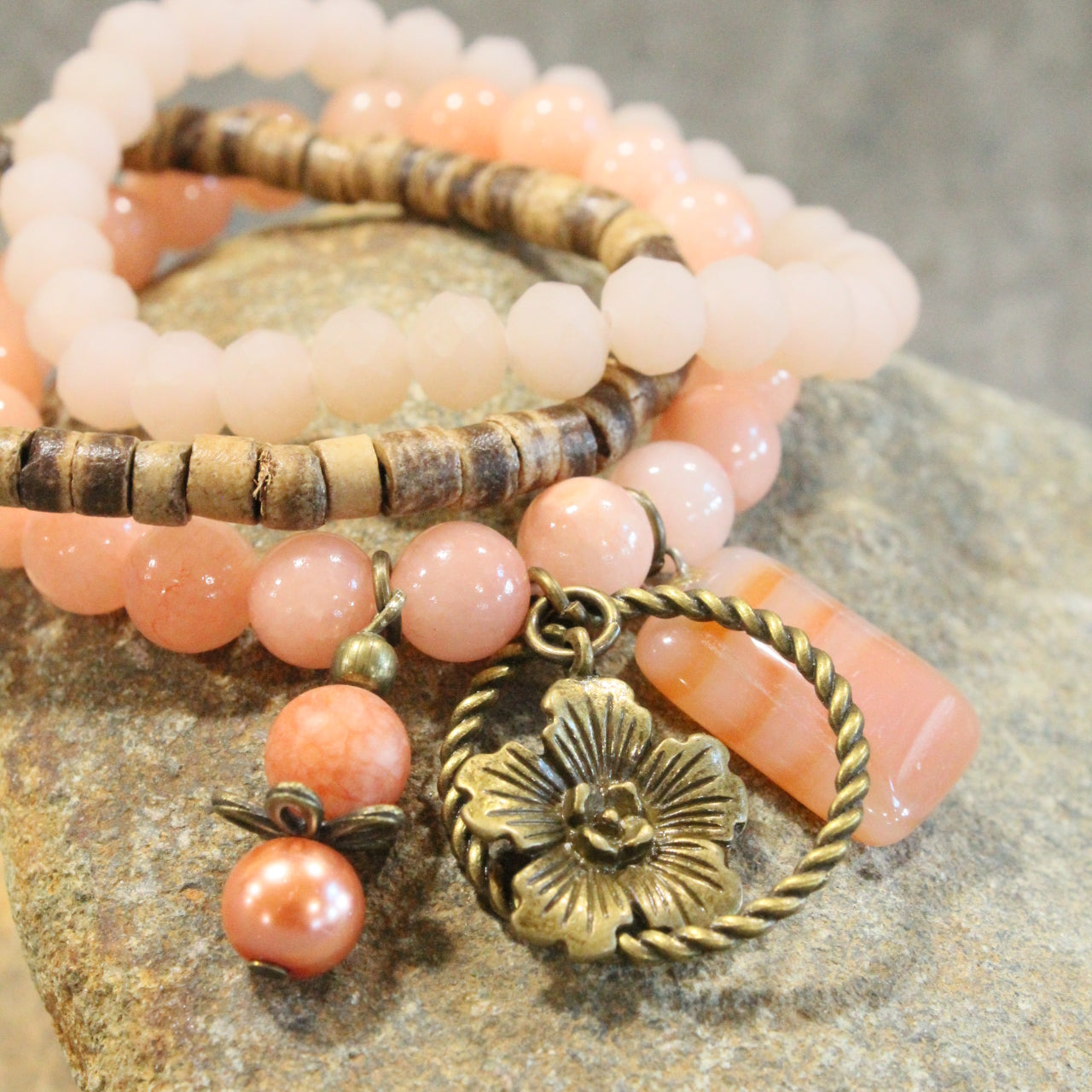 Hop To It Bunny Blush Bracelet Set