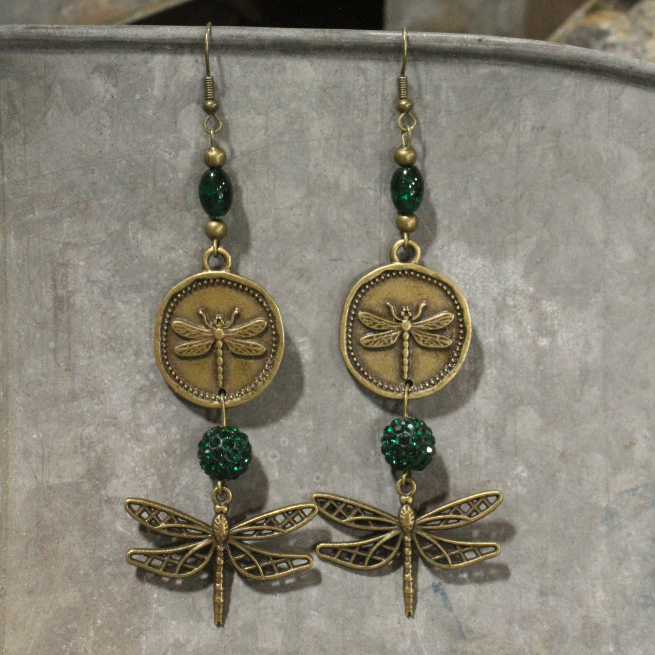 Keep Flying Dragonfly Dangle Earrings