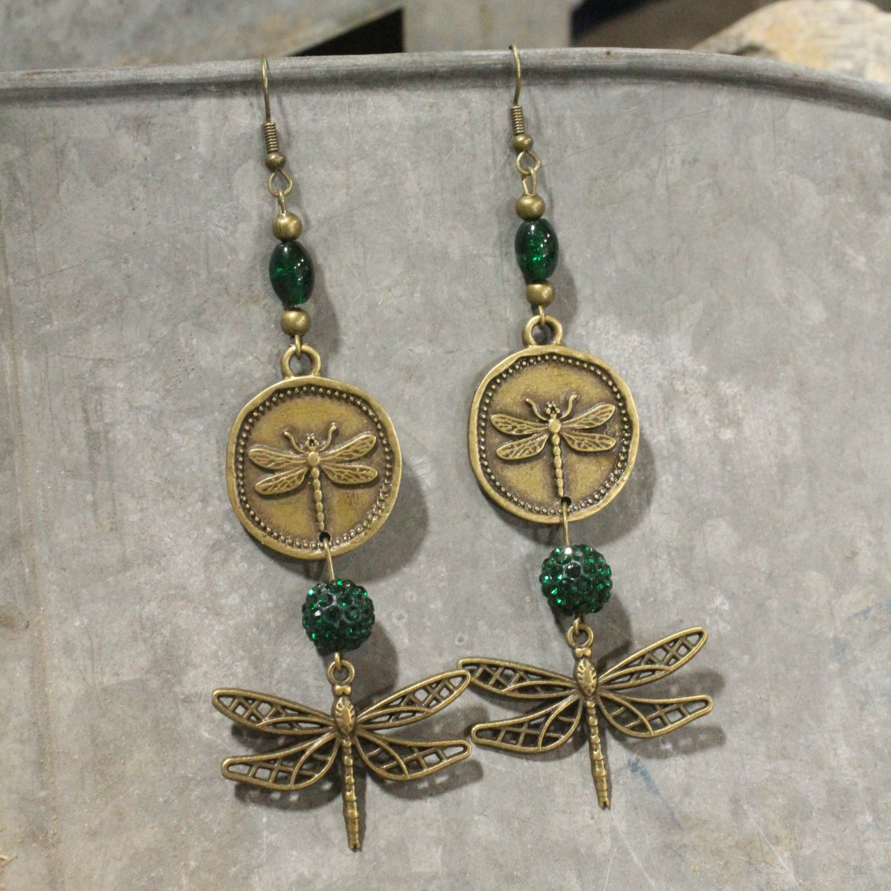 Keep Flying Dragonfly Dangle Earrings