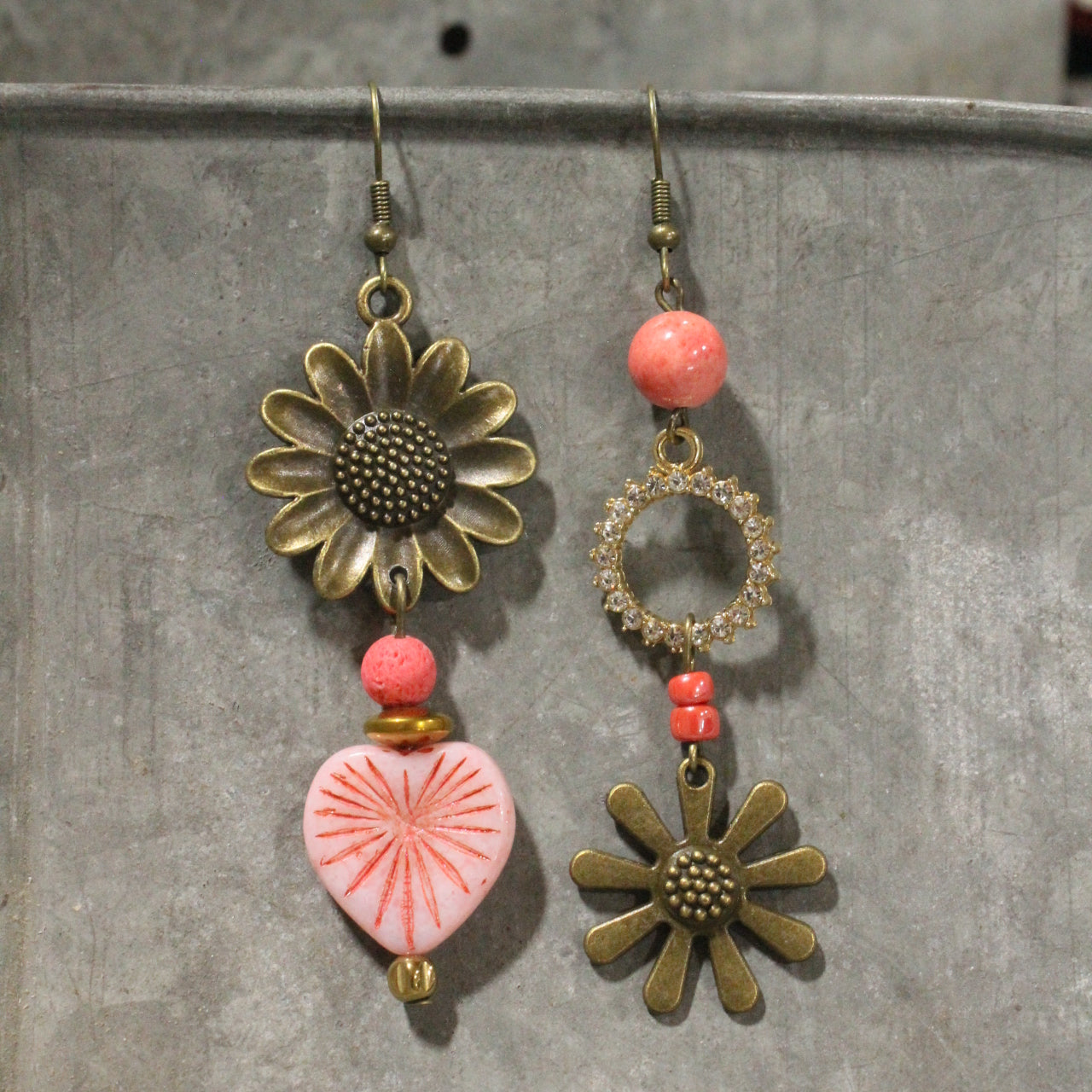 Flower Mom Dangle Earrings