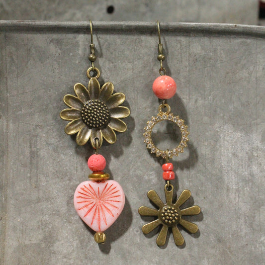 Flower Mom Dangle Earrings