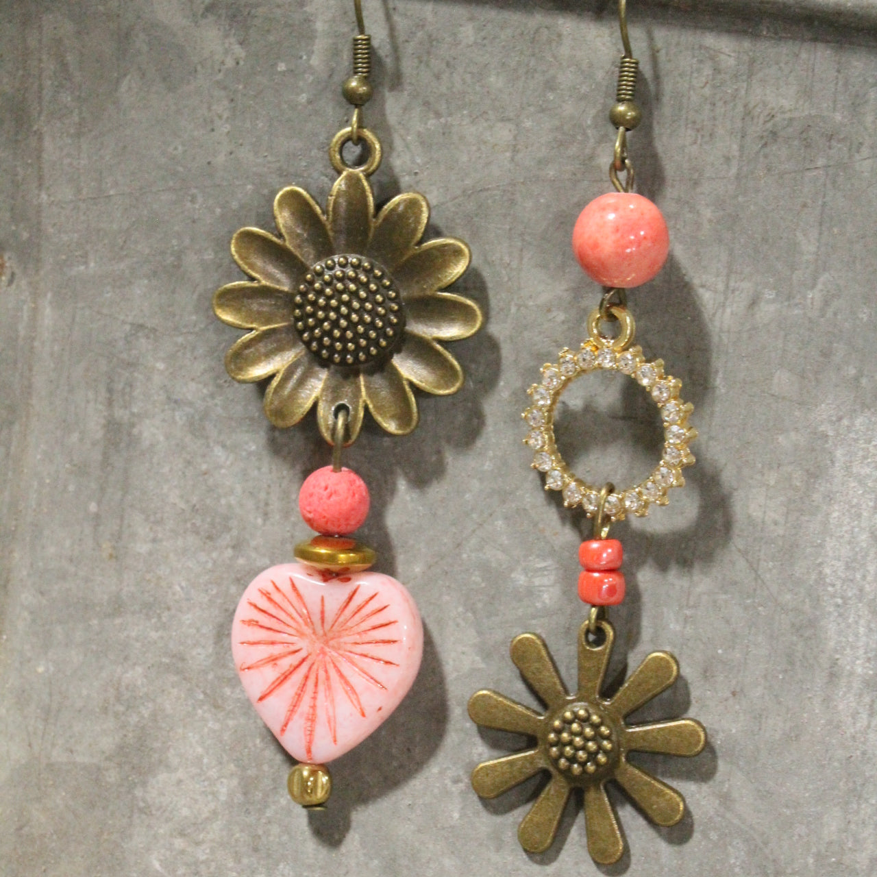 Flower Mom Dangle Earrings